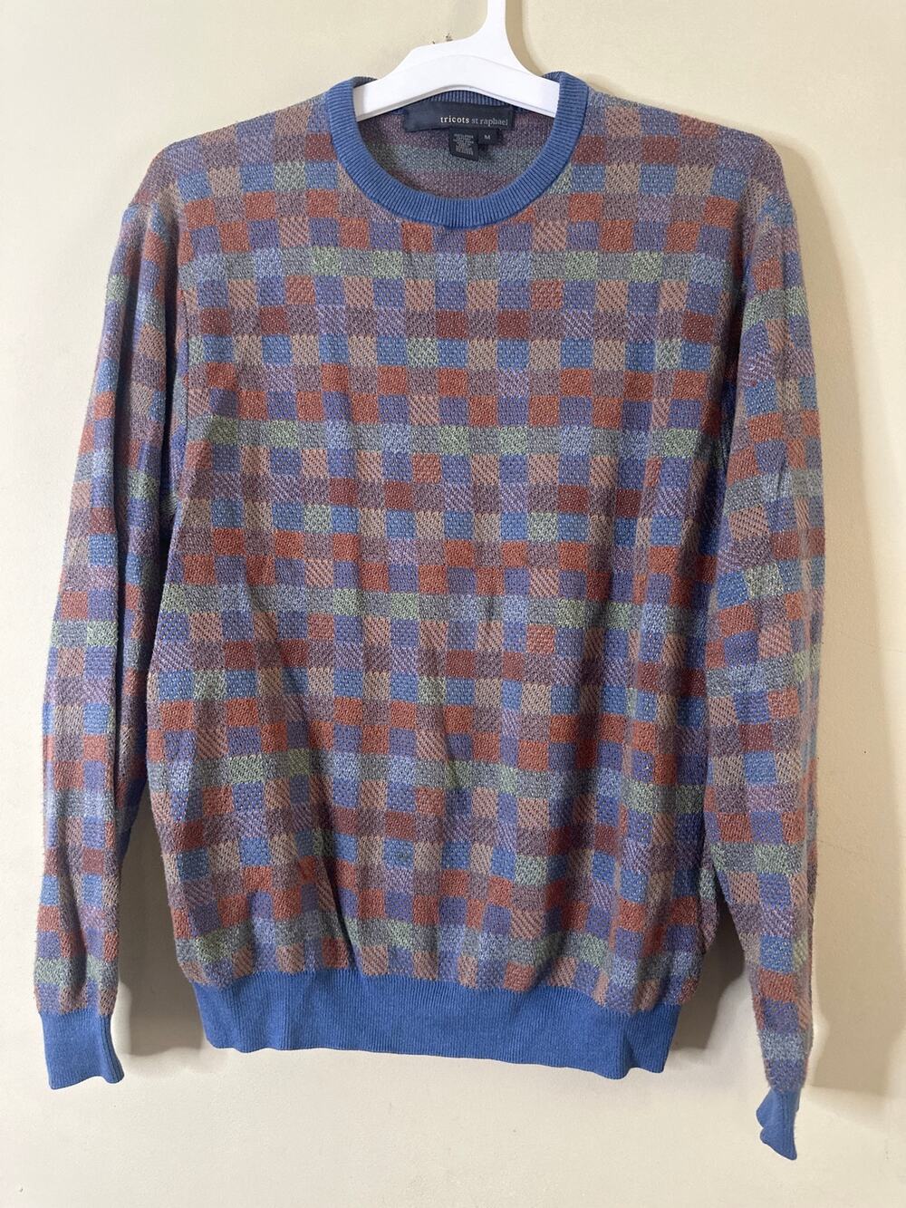 Tricots St. Raphael textured knit sweater M 9